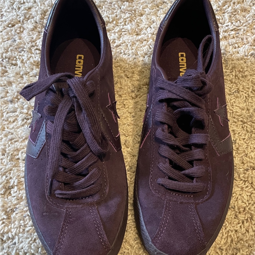 Converse Purple Suede Sneakers Low-Top